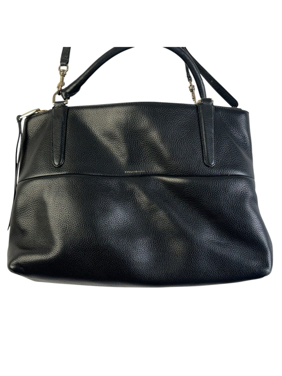 Coach Handbags - Coach Borough Leather shoulder Bag Black pebbled Leather large Tote Purse